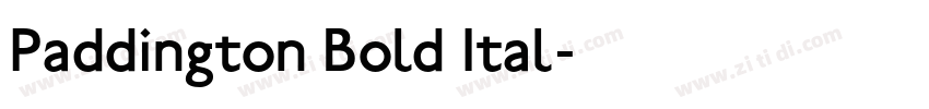 Paddington Bold Ital字体转换